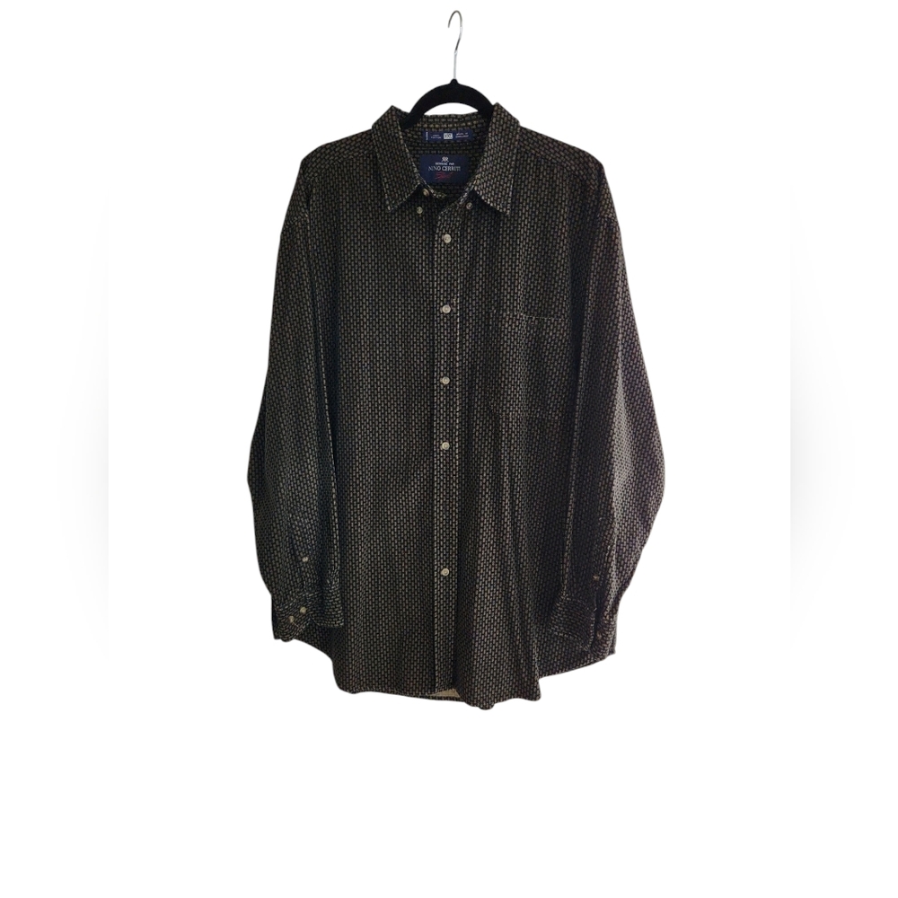 Vintage Nino Curruti Italy corduroy longs leeve 100% Cotton Size XXL